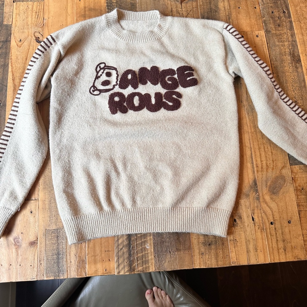 Ange Rous Bear Crew Neck Sweater small